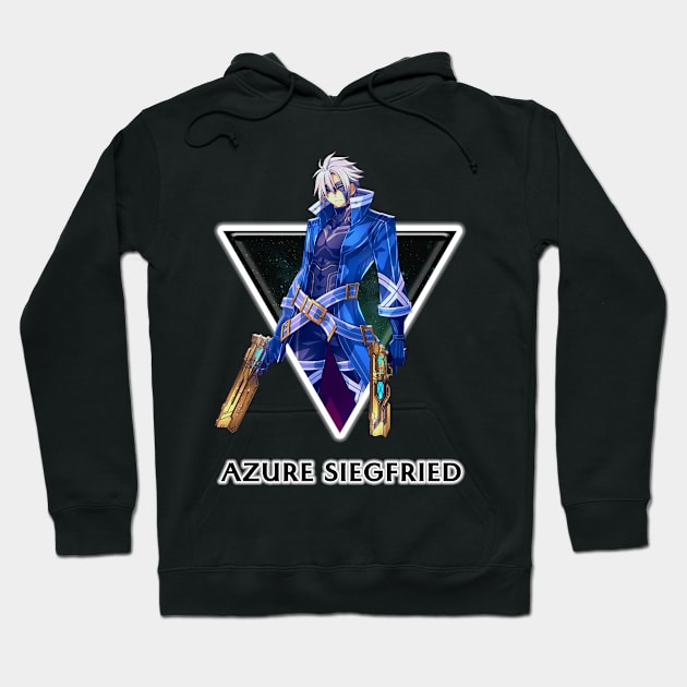 Trails of Cold Steel - Azure Siegfried Hoodie by RayyaShop